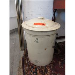 Medalta 8 Imperial Gallon crock with lid