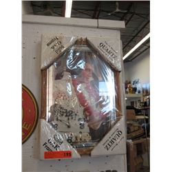 Mirrored Elvis wall clock