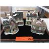 Image 1 : 4 Ceramic Christmas Village decorations