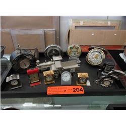 14 Clocks - some vintage - some miniature