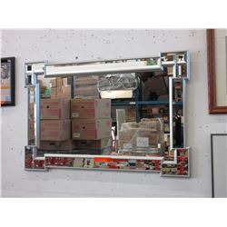 Framed wall mirror