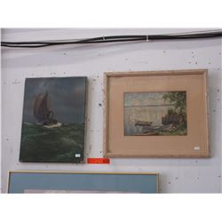 Oil & watercolour paintings