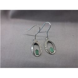 New Diamond & Emerald Earrings
