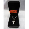 Image 2 : Sapphire & Diamond Cross Pendant