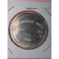 1974 CDN Silver Marketing Co. Ltd. Silver Round