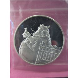 Santa Claus/ Seasons Greetings Silver Round