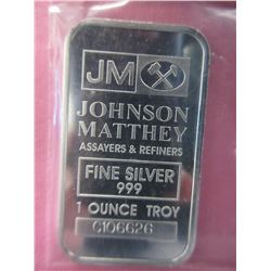 Johnson Matthey Silver Bar