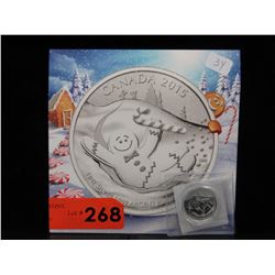 2015 CDA Christmas Gingerbread Man $20 Silver coin