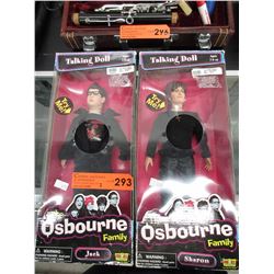 2 "The Osbourne Family" talking dolls