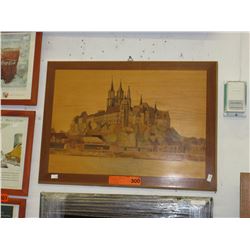 Inlaid wood picture