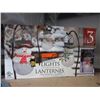 Image 1 : 3 Snowman lights with shepherd's hook mountings
