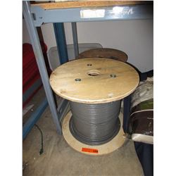 2 Partial spools of 24 gauge shielded cable