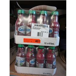 3 Cases of Oasis Cherry/Grape juice