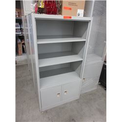 18" Deep - Metal storage cabinet/shelf - used