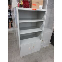 18" Deep - Metal storage cabinet/shelf - used