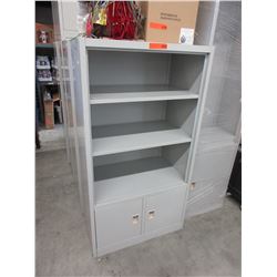 18" Deep - Metal storage cabinet/shelf - used
