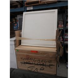 Skid of wood picture frames