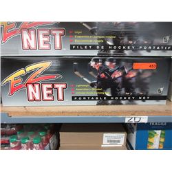 New portable hockey net