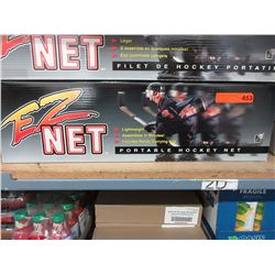 New portable hockey net