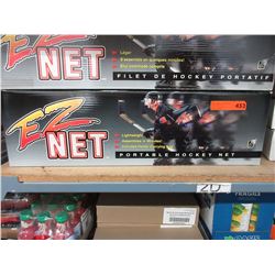 New portable hockey net