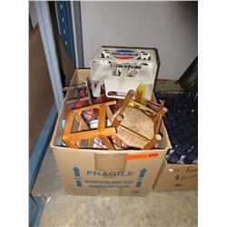 Large box of new & used toys & collectibles