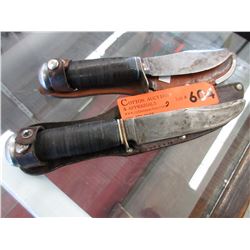 2 Vintage German steel knives