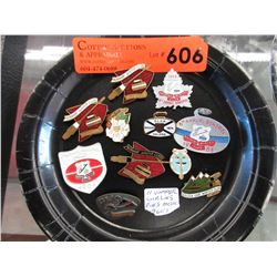 11 Vintage curling award pins