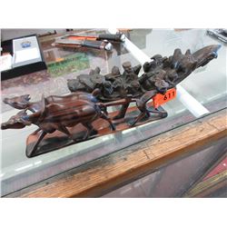2 Vintage Oriental wood carvings