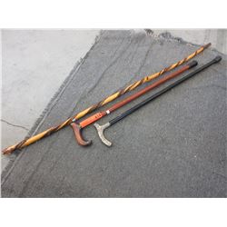 3 Walking canes