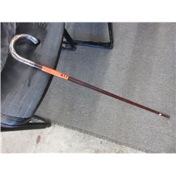 Vintage Sterling handled wood cane
