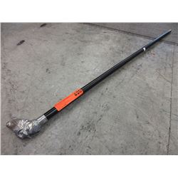 Pewter handle horse-head walking cane