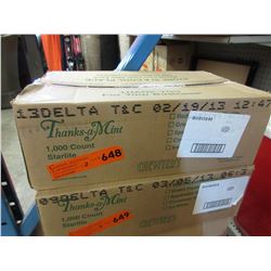 2 Cases of Delta Town & Country mints