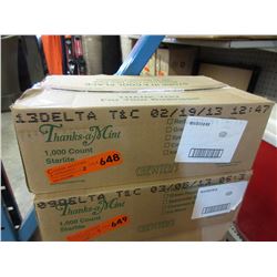 2 Cases of Delta Town & Country mints