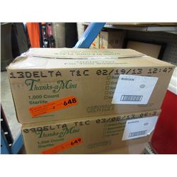 2 Cases of Delta Town & Country mints