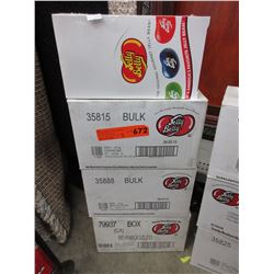 3 Cases of Jelly Belly bulk candy