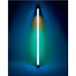 DAN FLAVIN (1933-1996) UNTITLED (FONDLY, TO HELEN) blue, green and yellow fluorescent light L: 96...