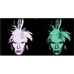 ANDY WARHOL (1928-1987) SELF-PORTRAIT (TWO WORKS) each stamped with Foundation seal on the revers...