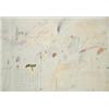 Image 1 : CY TWOMBLY (b. 1928) UNTITLED (ROME) signed, titled, and dated "Cy Twombly Roma 1961" along the l...