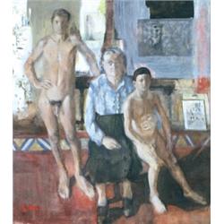 LARRY RIVERS (1923-2002) THE FAMILY signed and titled "'The Family' Rivers" on the reverse oil on...