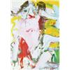 Image 1 : WILLEM DE KOONING (1904-1997) UNTITLED signed "de Kooning" lower right oil on paper mounted on ca...