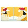 Image 1 : ALEX KATZ (b. 1927) THE RED BAND oil on canvas 72 x 144 in. (183 x 365.8 cm) painted in 1975 ESTI...