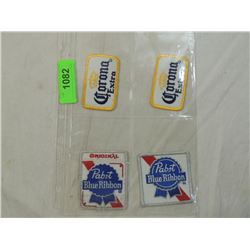 LOT 4 VINTAGE BEER PATCHES
