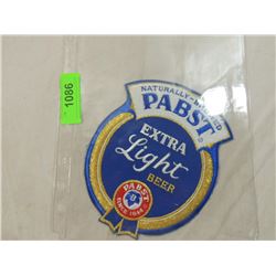 LARGE PABST EXTRA LIGHT BEER PATCH