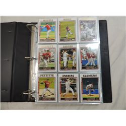 BINDER FULL MISC BASEBALL CARDS