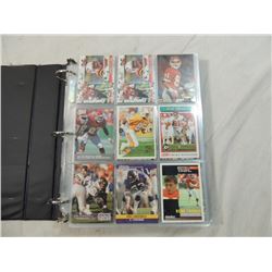 BINDER FULL MISC FOOTBALL CARDS
