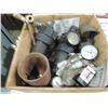 Image 2 : BOX LOT MISC GAUGES, FILTERS, CYLINDERS
