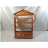 Image 2 : WOODEN DISPLAY SHELF W/ DRAWER