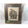 Image 1 : NORMAN ROCKWELL FRAMED THE PLOT THICKENS PRINT