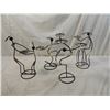 Image 2 : LOT 4 METAL DANCING TRIBAL FIGURES CANDLE HOLDERS