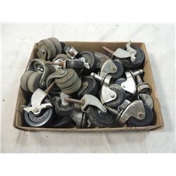 BOX LOT ASSORTED CASTER WHEELS